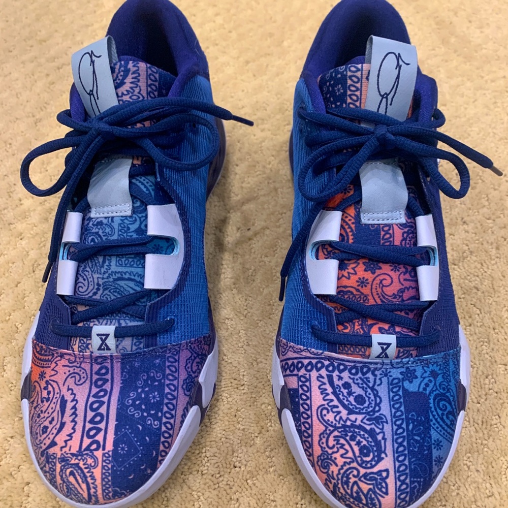 Men Size 10 - Nike PG 6 Blue Paisley.